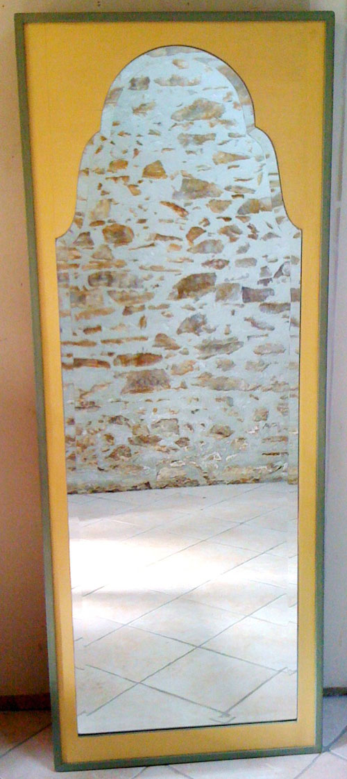old french dressing mirror